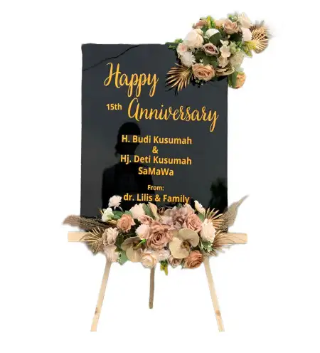Papan Bunga Akrilik Wedding Venue Cibinong