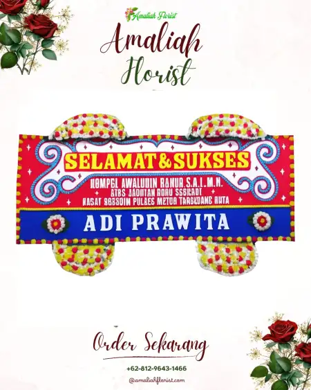 Papan Bunga Ucapan Selamat Wedding Venue Cibinong